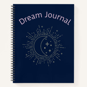 Cuaderno Dream Journal - Viejo Sol cósmico, Luna y Estrella