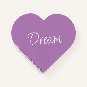Cuaderno "Dream" Phrase Lavender Fondo púrpura