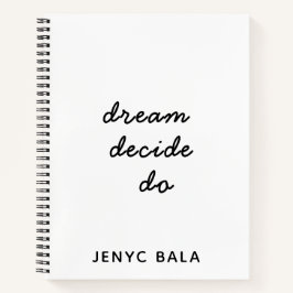 Cuaderno Dream Plan Do Lilac Pastel Design