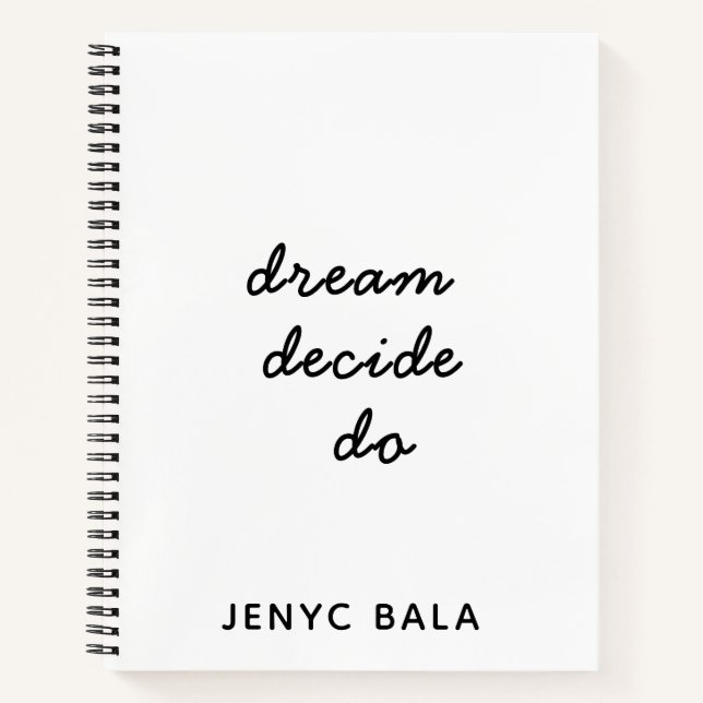 Cuaderno Dream Plan Do Lilac Pastel Design (Anverso)