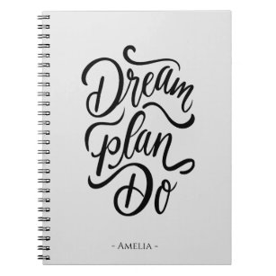 Cuaderno Dream Plan Do   Script de nombre personalizado