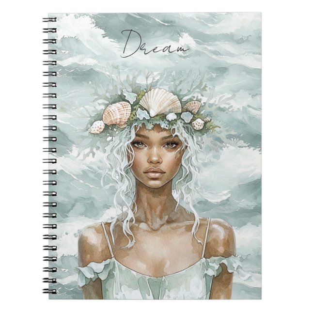 Cuaderno Dream Sea Shells Ocean Lady (Frente)