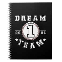 Cuaderno Dream Team One Vision One Goal Teamwork Office
