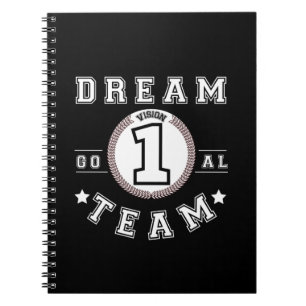 Cuaderno Dream Team One Vision One Goal Teamwork Office