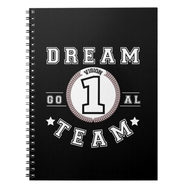 Cuaderno Dream Team One Vision One Goal Teamwork Office (Frente)