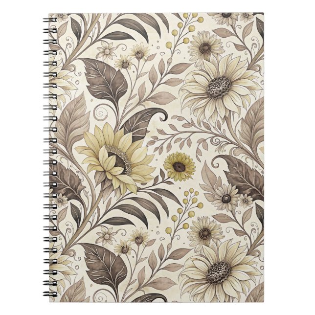 Cuaderno Dreamed Sunflowers Art Nouveau (Frente)