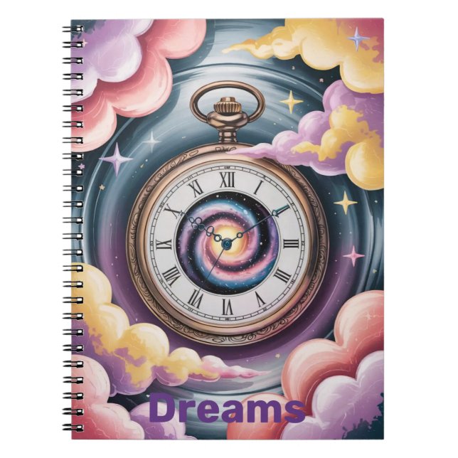 Cuaderno Dreamscape Antique Watch Dreams Spiral Notebook (Frente)