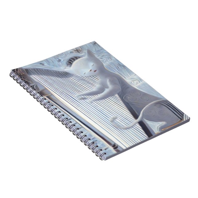 Cuaderno Dreamscape Cat Harp – Notebook (Lado Derecho)
