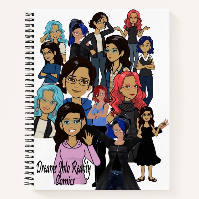 Cuaderno DreamsIntoRealityComics Ashlyn Tempest Cover Art (Anverso)