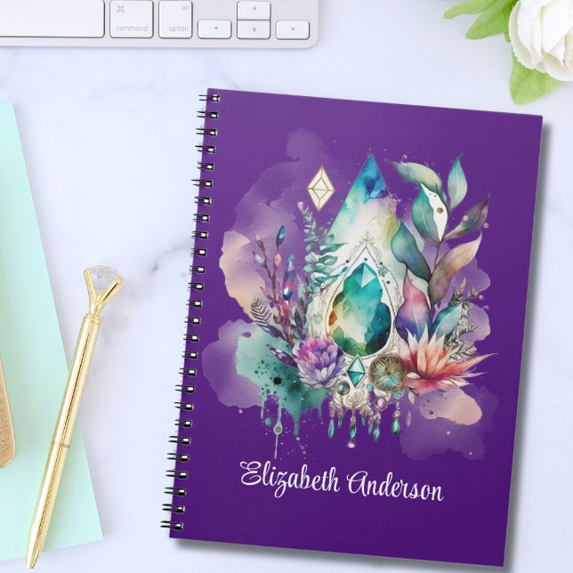 Cuaderno Dreamy Boho Crystals Magical Dreamcatcher (Subido por el creador)