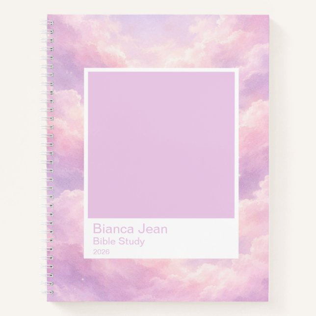Cuaderno Dreamy Cotton Candy Cloudscape Color Swatch Large (Anverso)