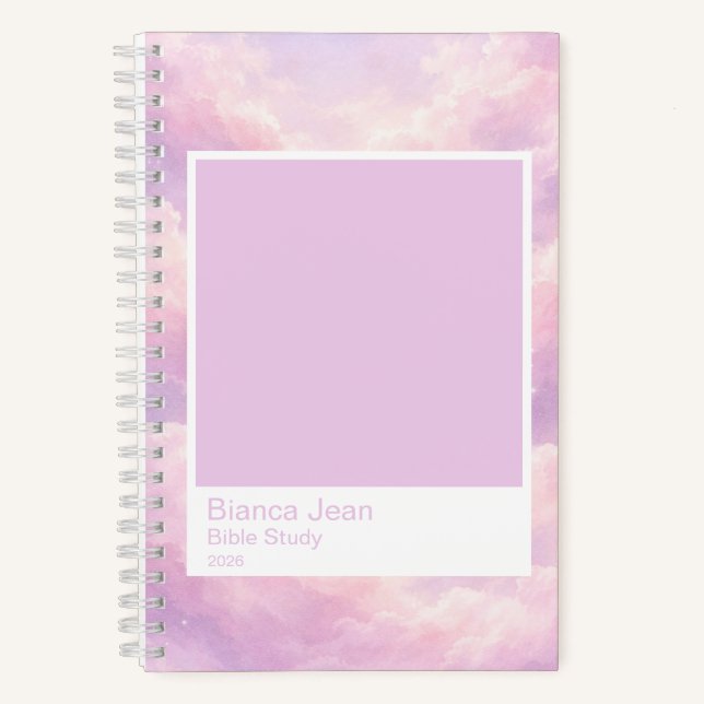 Cuaderno Dreamy Cotton Candy Cloudscape Color Swatch Small (Anverso)