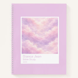 Cuaderno Dreamy Cotton Candy Cloudscape Photo Swatch Large