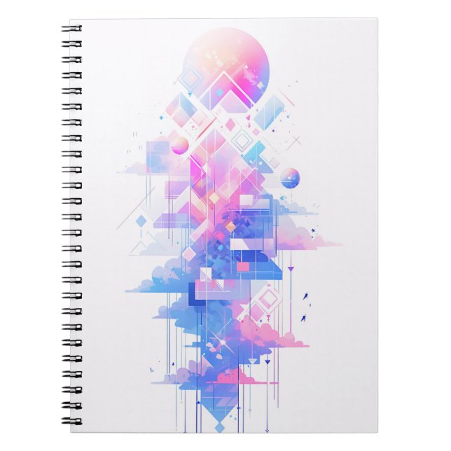 Cuaderno Dreamy Geometric Skyscape (Frente)