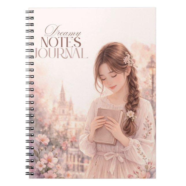 Cuaderno Dreamy Notes Journal –  floral giral notebook  (Frente)