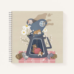 Cuaderno Drenaje y gatitos para café agudo