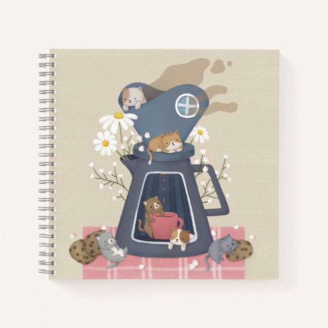 Cuaderno Drenaje y gatitos para café agudo (Anverso)