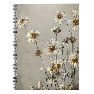 Cuaderno Dried Wildflower Daisies