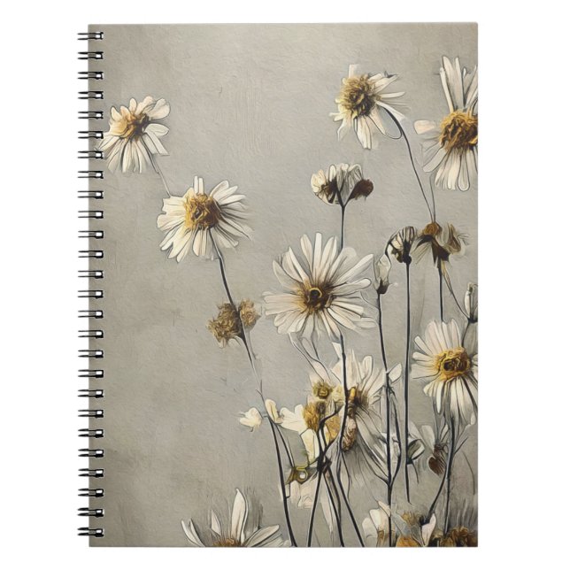 Cuaderno Dried Wildflower Daisies (Frente)