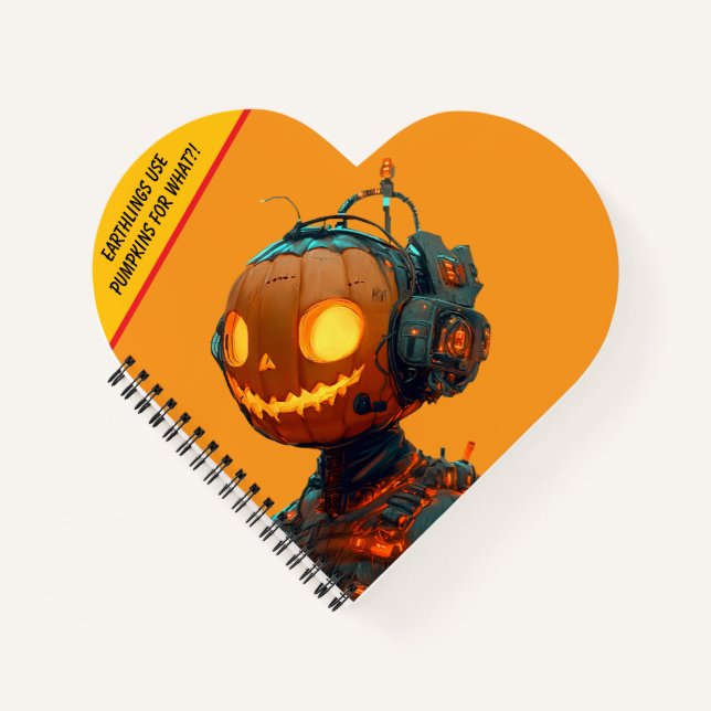 Cuaderno Droid de Calabaza (Anverso)