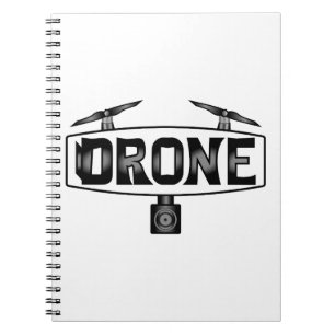Cuaderno Drone Con La Palabra Drone