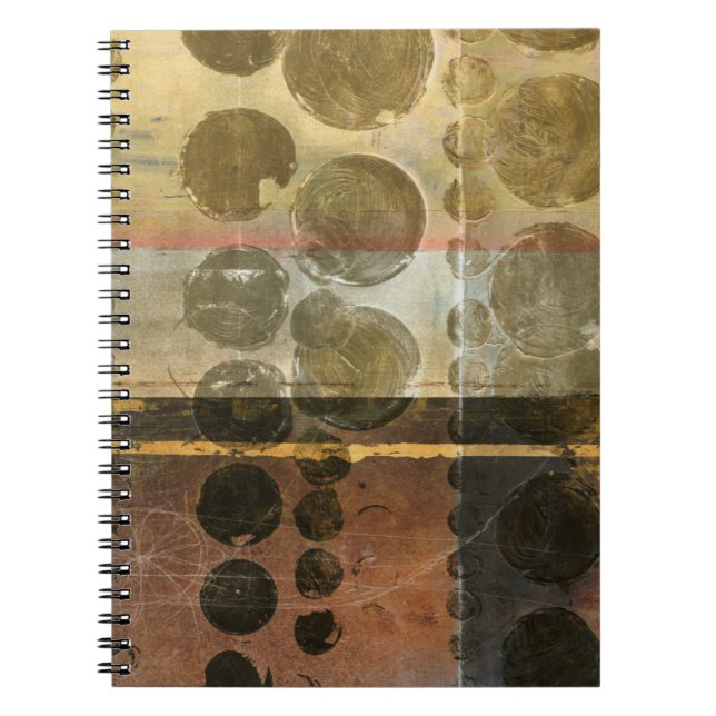 Cuaderno Dropletas verdes circulares (Frente)