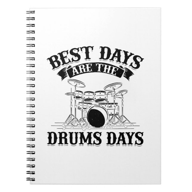Cuaderno Drummer Sayings | Drumms Musical Instrument Gift (Frente)