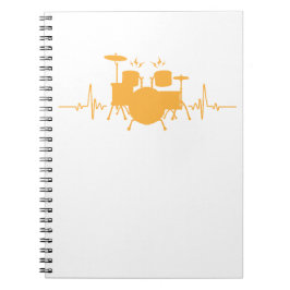 Cuaderno Drums Heartbeat - Funny drummer