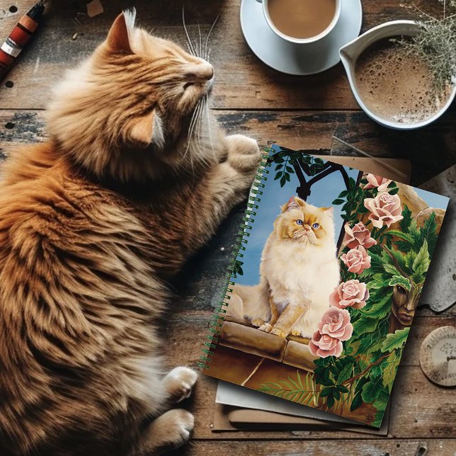 Cuaderno Dryad, un gato Rosa persa (Subido por el creador)