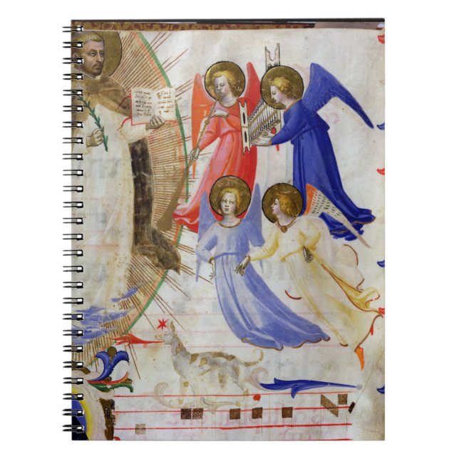 Cuaderno ds 558 f.67v St Dominic con cuatro ángeles (Frente)