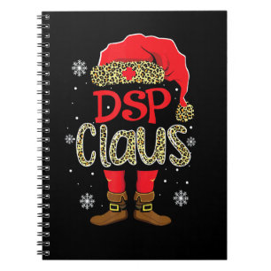 Cuaderno Dsp Claus Navidad Santa Claus Leopardo Enfermera