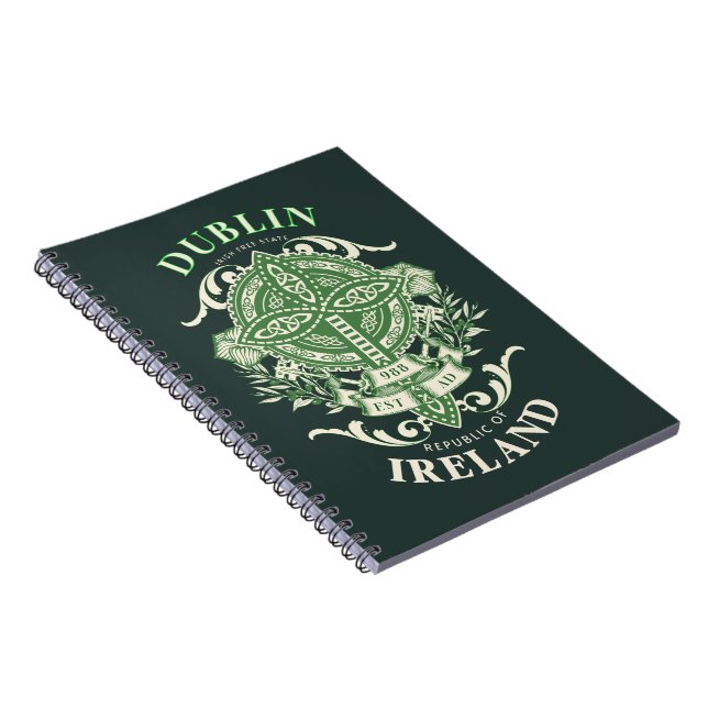 Cuaderno Dublin Irlanda Cruz Celta Irlandesa (Lado Derecho)
