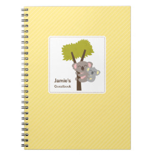 Cuaderno Ducha de Bebé de Koala Adorable y Mamá