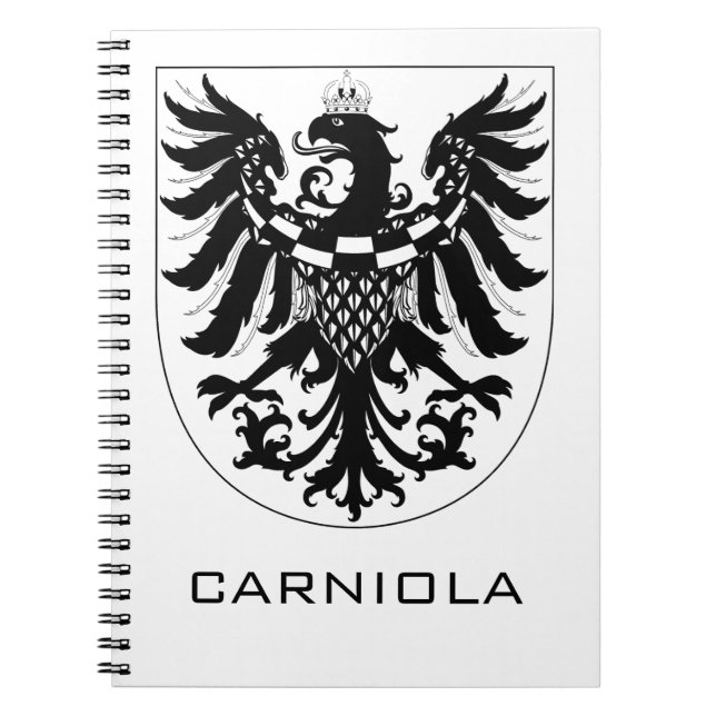 Cuaderno Duchy of Carniola Monochrome Heraldic Art  (Frente)