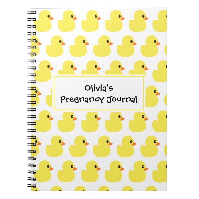 Cuaderno "Ducky" de goma (Frente)