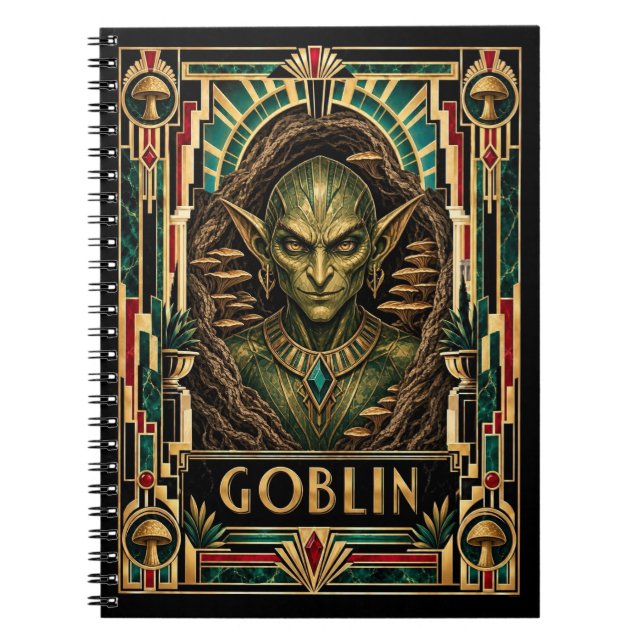Cuaderno Duende, Art Deco Mitológico (Frente)