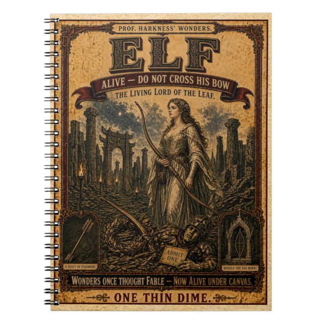 Cuaderno Duende, Monstruo de Circo Antiguo (Frente)