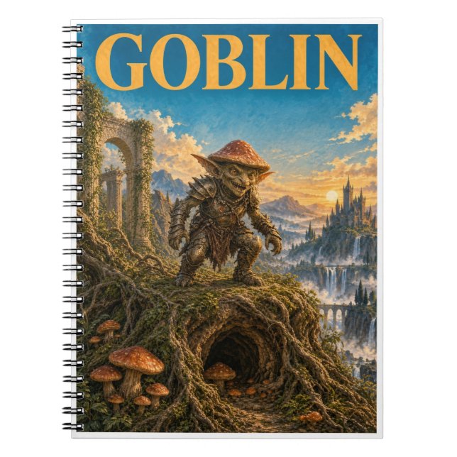 Cuaderno Duende, Monstruo de Fantasía Gótica (Frente)
