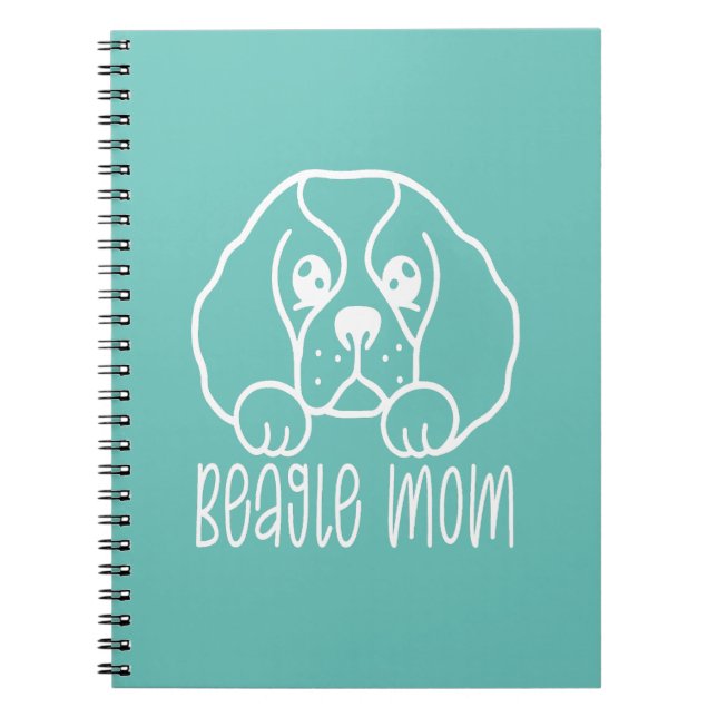 Cuaderno Dueño de Perro Beagle, madre/ amante de perro Masc (Frente)