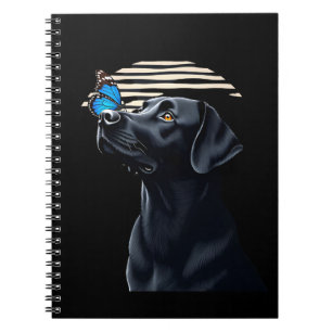 Cuaderno Dueño de perro divertido labrador retriever negro