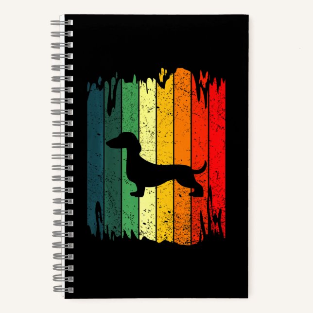 Cuaderno Dueño del Mascota Dachshund Dad Weiner (Anverso)