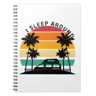 Cuaderno Duermo Alrededor del viaje de Van Life Pun Vinatge