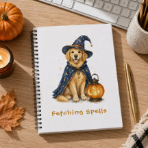 Dulce Brujo de Halloween Retriever Dorado