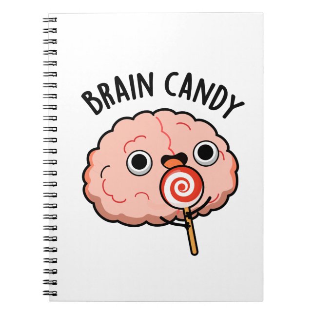 Cuaderno Dulce Cerebral Chiste Anatomía del Cerebro Juego d (Frente)