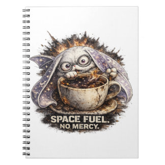 Cuaderno Dulce Conejo de Combustible Espacial Café Hallowee