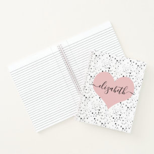 Cuaderno Dulce corazón personalizado