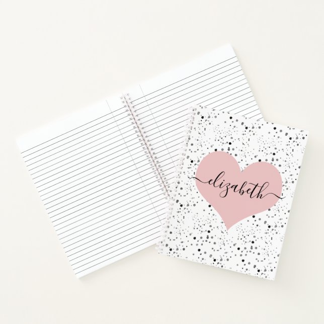 Cuaderno Dulce corazón personalizado (Interior)