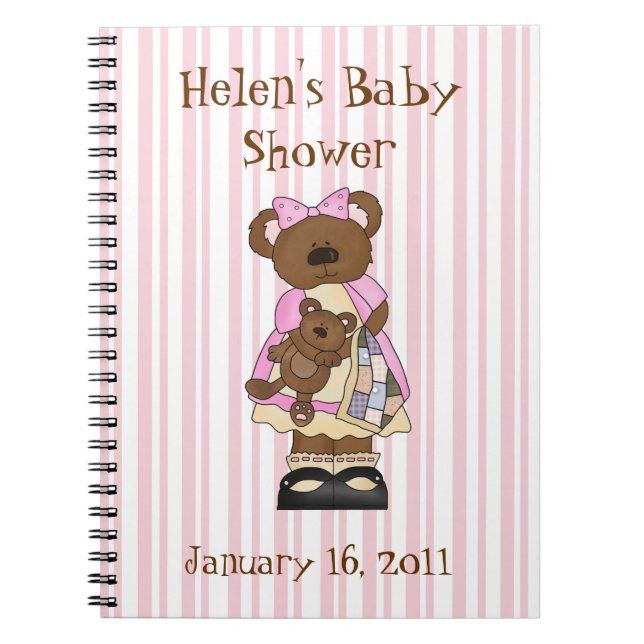 Cuaderno dulce de Baby Shower (Frente)