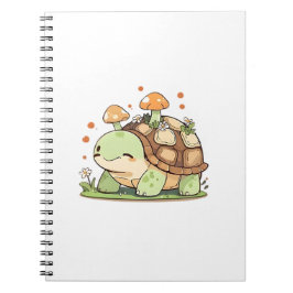 Cuaderno Dulce diseño Kawaii Cottagecore de Tortuga del Bos