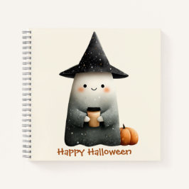 Cuaderno Dulce Fantasma con Café Halloween